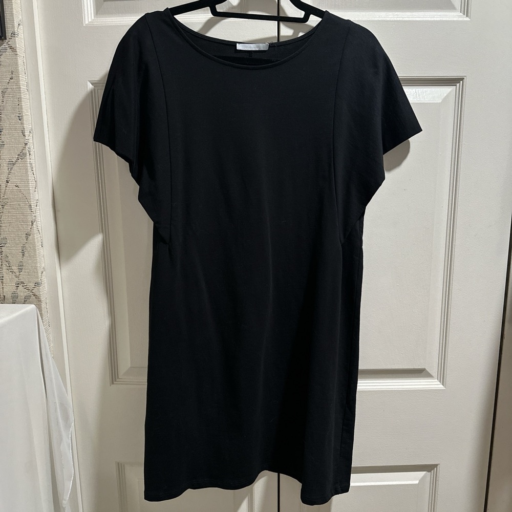 Zara Black Short Sleeve Mini Dress